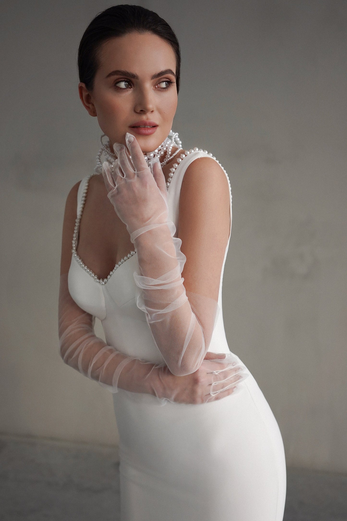 Vintage Elegant Wedding Dress, Open Back Wedding Gown, Modern Wedding Dress, Fitted Wedding Dress, Sexy Wedding Dress, Elopement Prom Dress